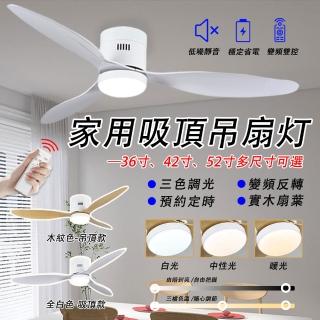 【LADUTA 拉布塔】36吋風扇 風扇燈 DC吊扇 遙控吊扇燈(電風扇 循環扇 吸頂燈)