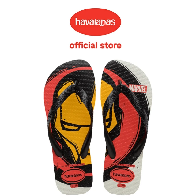 havaianas 哈瓦仕 拖鞋 男鞋 女鞋 夾腳拖 漫威英雄 鋼鐵人 紅黑 4146953-0001U(哈瓦士)