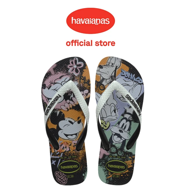 havaianas 哈瓦仕 拖鞋 男鞋 女鞋 夾腳拖 迪士尼 米奇 高飛 唐老鴨 白 4123500-4747U(哈瓦士)