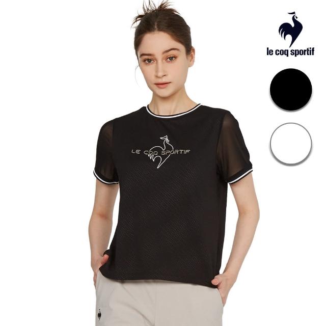 【LE COQ SPORTIF 公雞】運動TRAINING短袖T恤 女款-2色-LWT22603