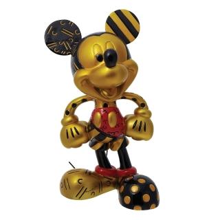 【Enesco】精品家飾 Disney 迪士尼 Romero Britto系列 限定金色米奇NLE居家擺飾 大塑像 紅色