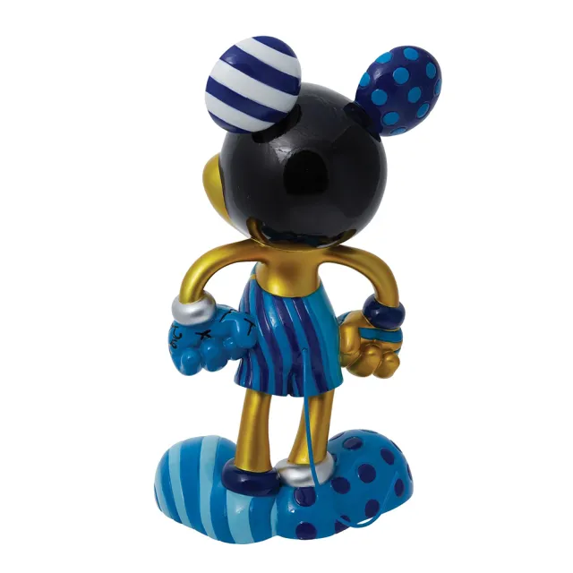 【Enesco】精品家飾 Disney 迪士尼 Romero Britto系列 限定金色米奇NLE居家擺飾 大塑像 藍色