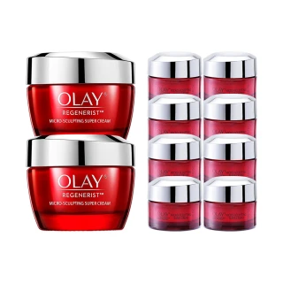 【OLAY 歐蕾】新生高效緊緻乳霜 膠原大紅瓶超值2入組