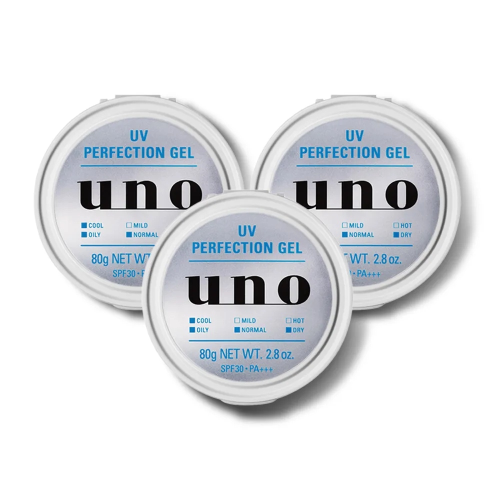 【UNO】完效男人抗UV醒膚凍a 80g(3入組)