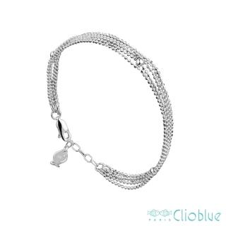 【CLIO BLUE】5條圓珠純銀手鍊 925純銀手鍊 雙魚(法國巴黎品牌/925純銀)
