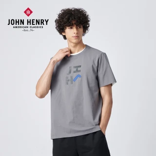 【JOHN HENRY】PLAYFUL LOGO 短袖T恤-灰色