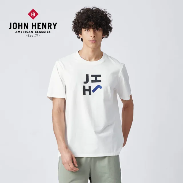 【JOHN HENRY】PLAYFUL LOGO 短袖T恤-白色