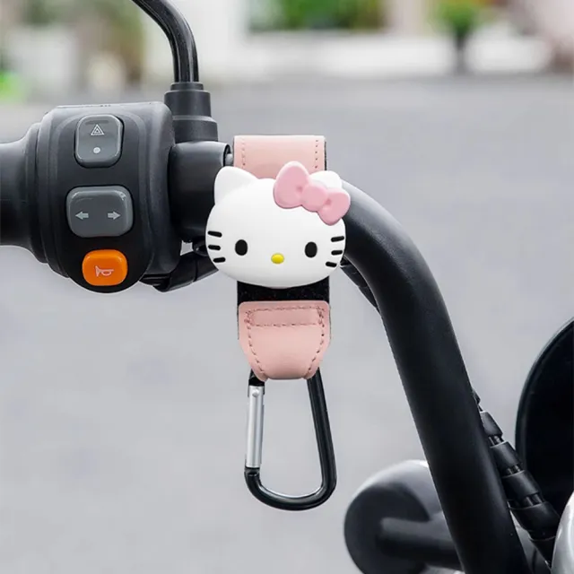 【HELLO KITTY】凱蒂貓多功能車用掛勾嬰兒車掛勾單入(推車掛勾 汽車椅背掛勾 置物掛勾)