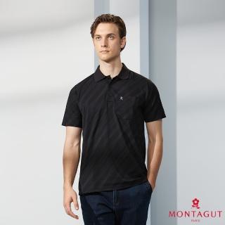 【MONTAGUT 夢特嬌】MIT臺灣製吸濕排汗休閒短袖POLO衫(S4294-00)