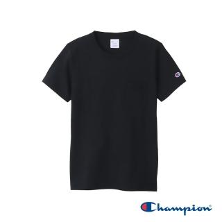 【Champion】官方直營-純棉口袋短袖TEE-女(黑色)
