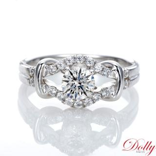 【DOLLY】天然鑽石 0.30克拉F/VS完美車工求婚戒指-031(母親節 情人節 交換禮物首選)