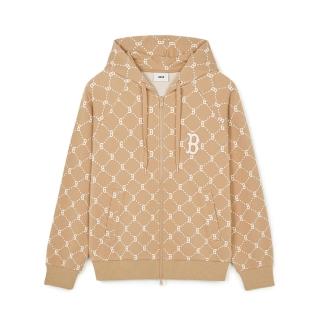 【MLB】小Logo拉鍊連帽外套 MONOGRAM系列 波士頓紅襪隊(3ATRM0341-43CAL)