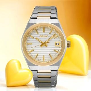 【SEIKO 精工】CS 橫紋錶盤女錶-34mm 母親節 禮物 送禮(SUR578P1/6N42-00N0KS)