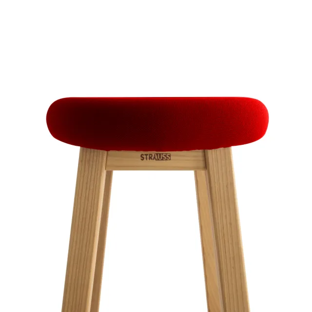 【有情門】STRAUSS 雅憩矮凳-座高44.5(製作期2-3週/實木/MIT/休閒椅/單人椅/凳)