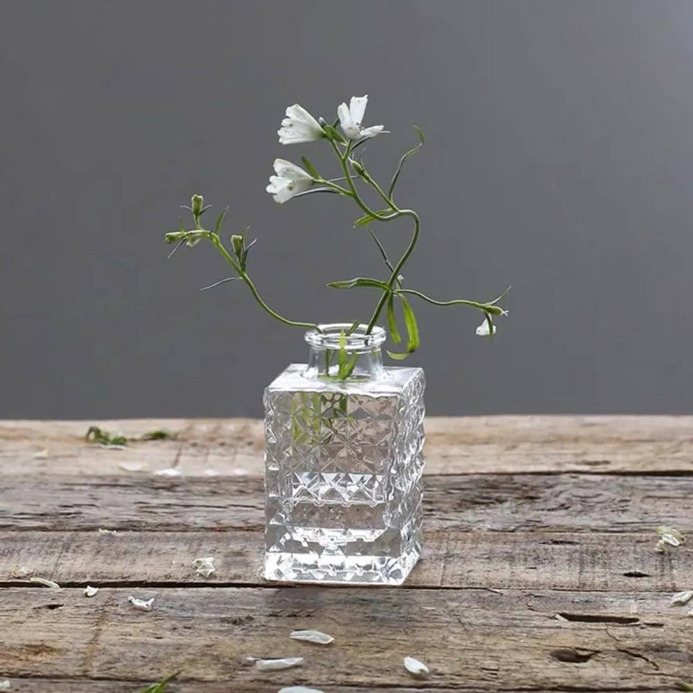【Floral M】羅馬玻璃薇薇安小花瓶(花瓶/插花/玻璃瓶/小口花瓶/花器/花盆/陶瓷花瓶/桌面擺飾)