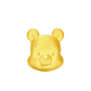 【周大福】迪士尼小熊維尼系列 小熊維尼黃金耳環(單耳)