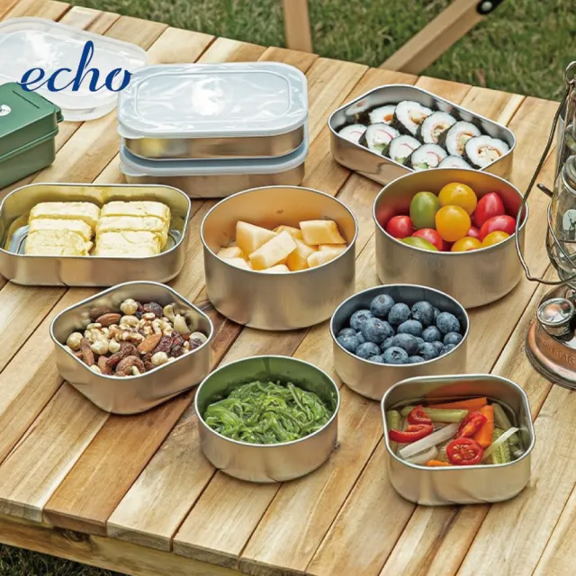 【ECHO】日本製ECHO不鏽鋼保鮮盒450ml(保鮮盒 日本ECHO)