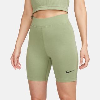 【NIKE 耐吉】短褲 女款 運動褲 緊身褲 AS W NSW NK CLSC HR 8IN SHORT 綠 DV7798-386