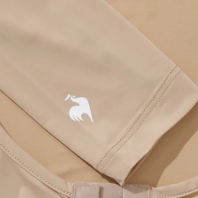 【LE COQ SPORTIF 公雞】高爾夫系列 女款膚色輕薄涼爽素面鉤釦式內搭衣  QLT2K133