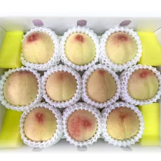 【WANG 蔬果】美國加州壽康貴妃水蜜桃12顆x1盒(2.26kg/盒_原裝盒)