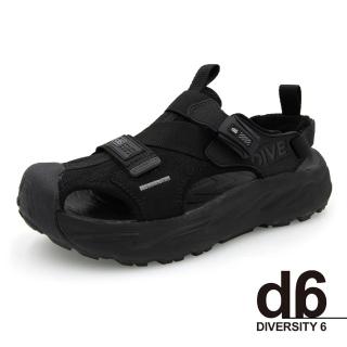 【G.P】d6系列 潮流護趾鞋涼鞋 男鞋(黑色)