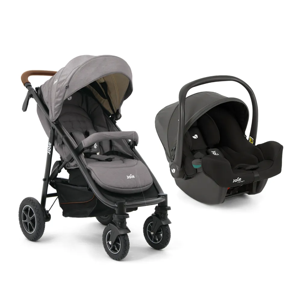 【Joie官方旗艦】mytrax flex 豪華二合一推車+iSnug 2 提籃汽座/汽車安全座椅/嬰兒手提籃汽座