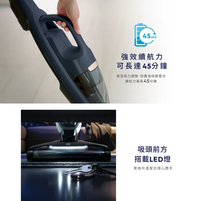 【Electrolux 伊萊克斯】Well Q6無線吸塵器(WQ61-1EDB 毛髮截斷版)