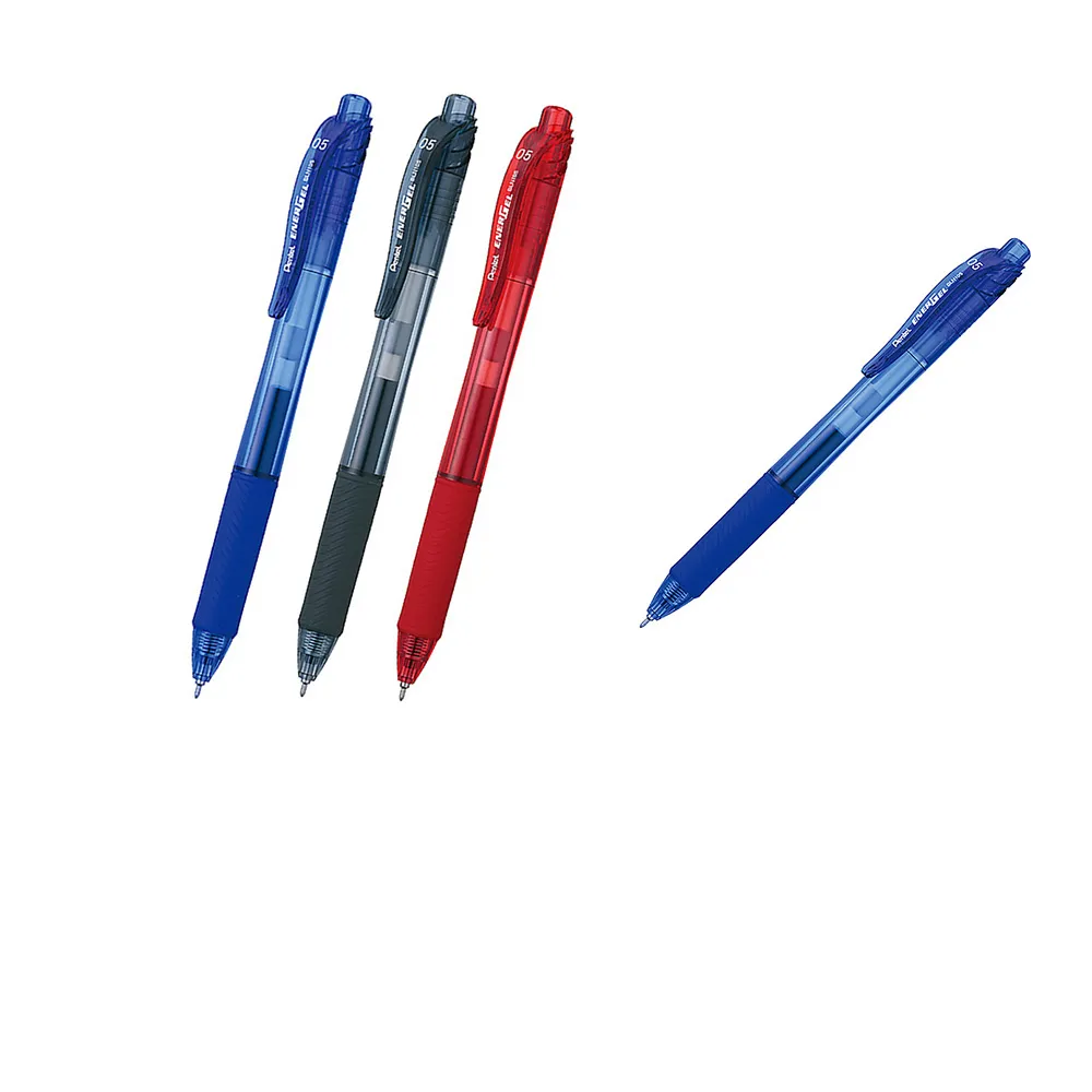 【Pentel 飛龍】鋼珠筆按鍵式0.5mm BLN105-買1送1(ENERGEL-X 筆記 手帳 學生 辦公)