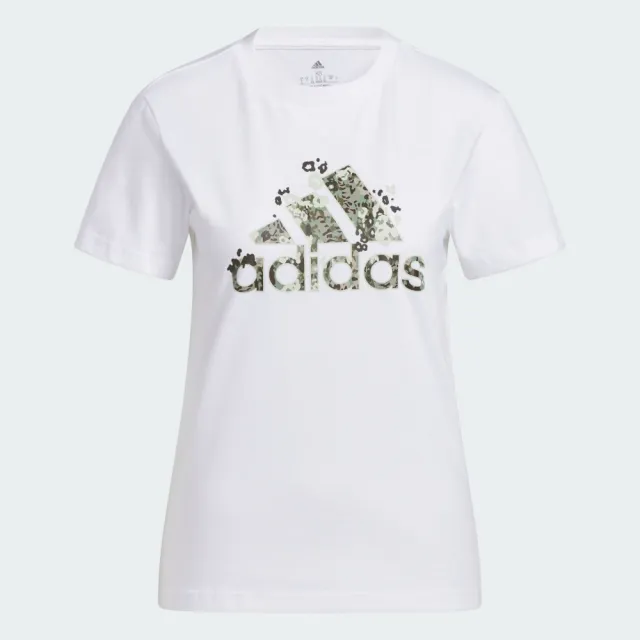 【adidas 愛迪達】LOGO 短袖上衣 T恤 女 H52233