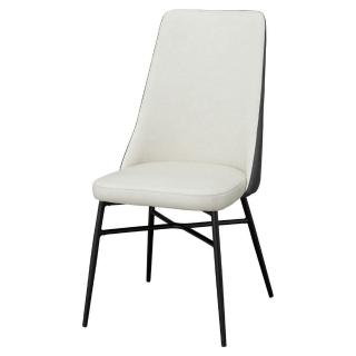 【NITORI 宜得利家居】◆餐椅 YA341 PVC IV/GY(餐椅 YA341)