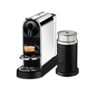 【Nespresso】膠囊咖啡機 CitiZ Platinum 奶泡機組合(瑞士頂級咖啡品牌)