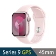 運動錶帶超值組【Apple】Apple Watch S9 GPS 45mm(鋁金屬錶殼搭配運動型錶帶)