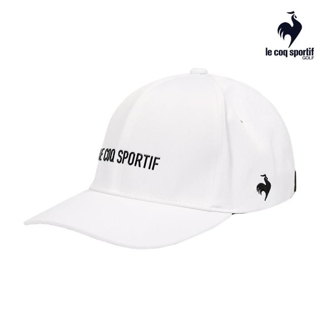 【LE COQ SPORTIF 公雞】官方直營 高爾夫系列 RIJOUME系列 白色立體LOGO可調節棒球帽 QGT0J107
