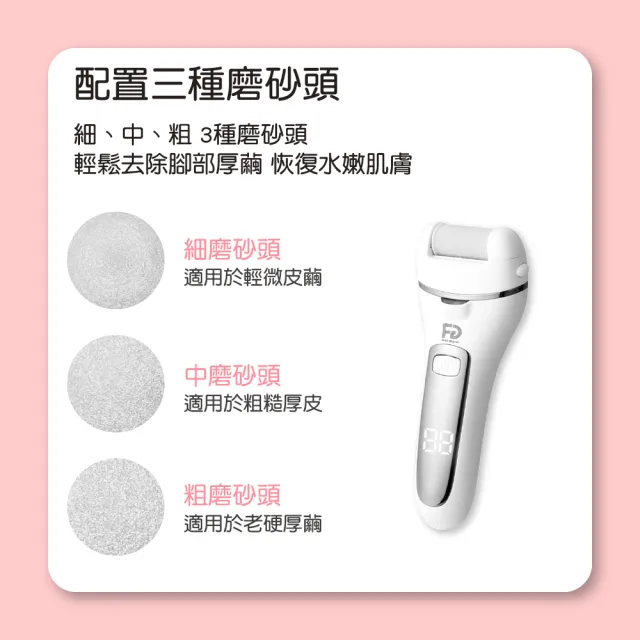 【FUGU Beauty】電動去腳皮機-刀頭補充3入(電動去腳皮機/耗材)