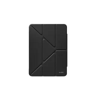 【LAUT 萊德】iPad Air 13吋 （2024） 透明背板多角度保護殼-黑(平板殼)