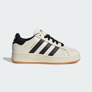 【adidas 愛迪達】Superstar XLG W 女 休閒鞋 運動 經典 貝殼頭 三葉草 厚底 奶白 黑(ID5698)