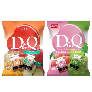 【盛香珍】DR.Q雙味蒟蒻420g/包(水蜜桃+白葡萄/哈密瓜+蘋果-內約21小包)