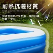【SWIMFLOW】超大充氣泳池 附打氣機(三環充氣泳池 260x175x56cm 充氣泳池 泳池 球池 戲水池)