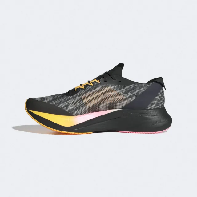 【adidas 愛迪達】慢跑鞋 男鞋 運動鞋 緩震 ADIZERO BOSTON 12 M 黑黃粉 IF9212