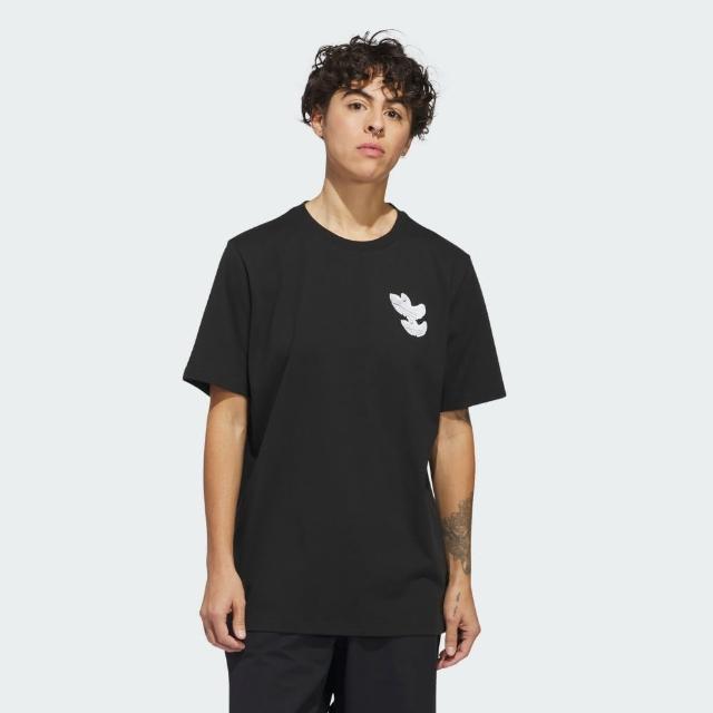 【adidas 愛迪達】短袖上衣 男款 運動 三葉草 亞規 SHMOO G SS TEE2 OR 黑 IU0096