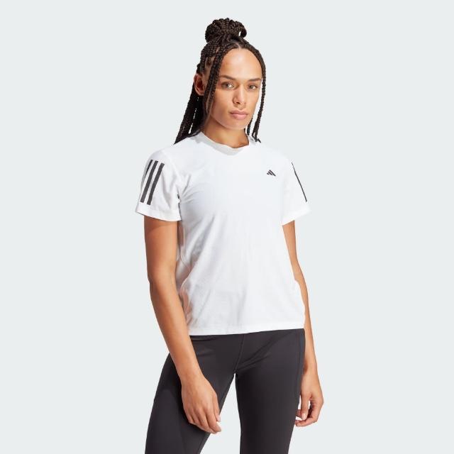 【adidas 愛迪達】上衣 女款 短袖上衣 運動 OTR B TEE 白 IK7442