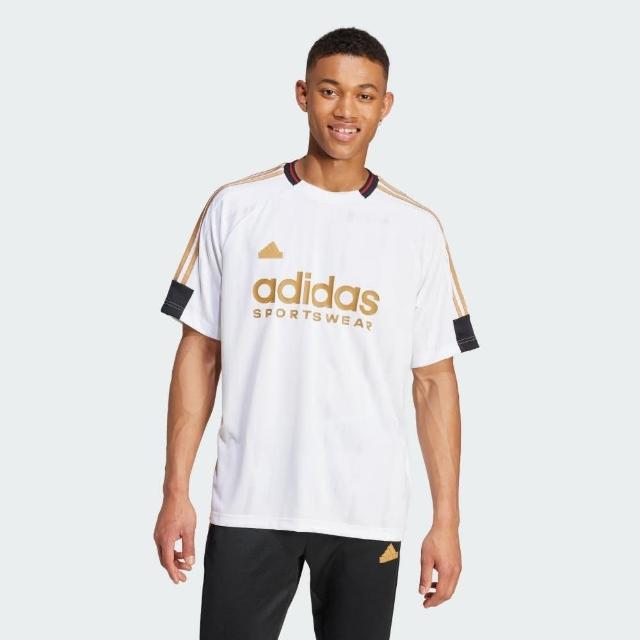 【adidas 愛迪達】上衣 男款 短袖上衣 運動 M TIRO NTPK TEE 白 IW8867