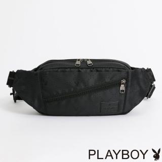 【PLAYBOY】單肩揹包 Black Aurora系列(黑色)