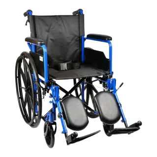 【恆伸醫療器材】ER-1005 鐵製 輪椅(18吋座寬、扶手可掀、可拆腳)