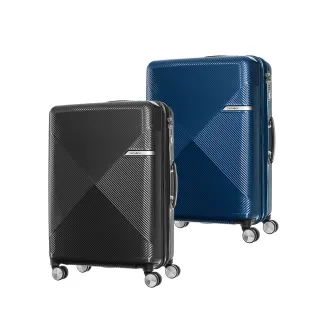 【Samsonite 新秀麗】20吋 Volant 幾何線條PC可擴充飛機輪行李箱(兩色可選)