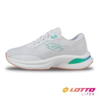 【LOTTO】女 氫Light輕量慢跑鞋(白/果綠-LT4AWR5985)