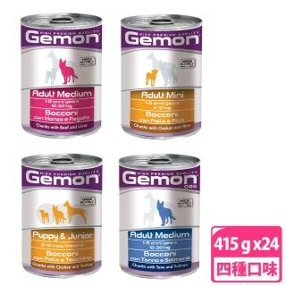 【Gemon 啟蒙】主食狗罐415g(24罐組 全齡適用)