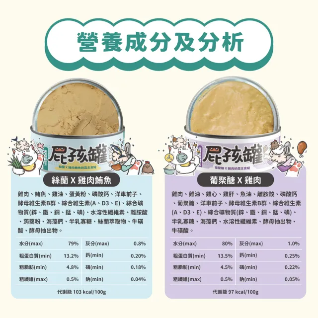 【NU4PET 陪心寵糧】幼貓屁孩奶霜主食罐 80g*24入(貓咪主食罐 主食罐 幼貓 貓罐)