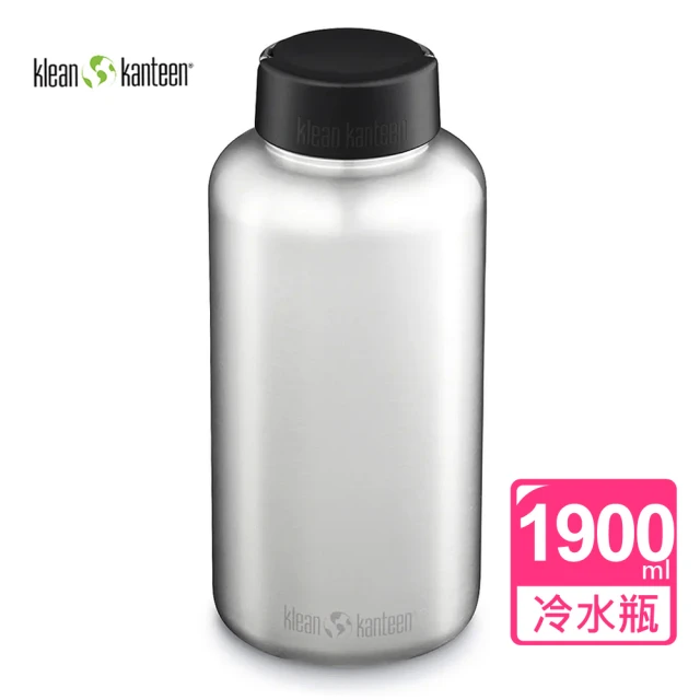 【Klean Kanteen】寬口不鏽鋼冷水杯1900ml(原鋼色)