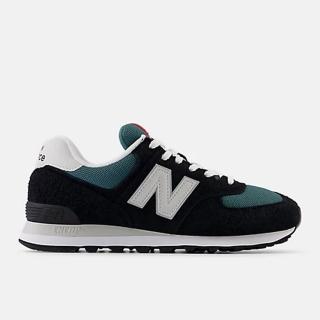 【NEW BALANCE】NB 574 復古鞋 休閒鞋 復古鞋 運動鞋 經典款 麂皮 男鞋 女鞋 黑綠(U574MGH-D)